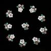 Craft Flatback Plating Rhinestone Button Pearl Buttons Flower Buckle Apparel Sewing