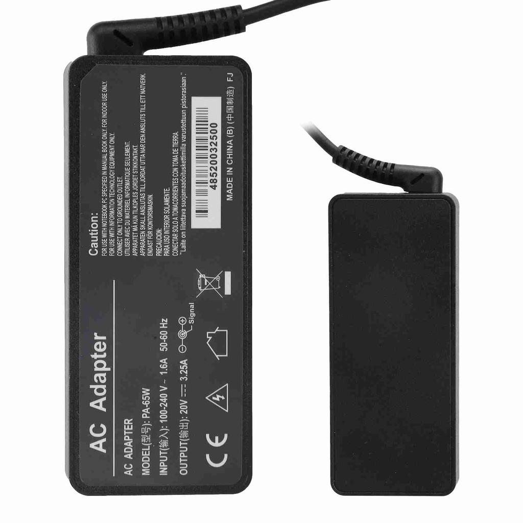 Сетевой адаптер питания для ноутбука 20 В 3,25 А 65 В, подходит для ноутбука Lenovo (100В 240В)