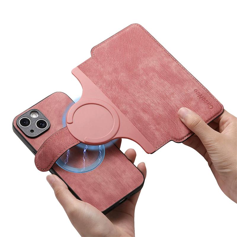 2 in 1 Magnetic Flip Leather Case for IPhone 17 Air 16 E 15 14 13 12 Pro Max Plus 17Air 16E Magsafe Mag Safe Card Wallet Cover