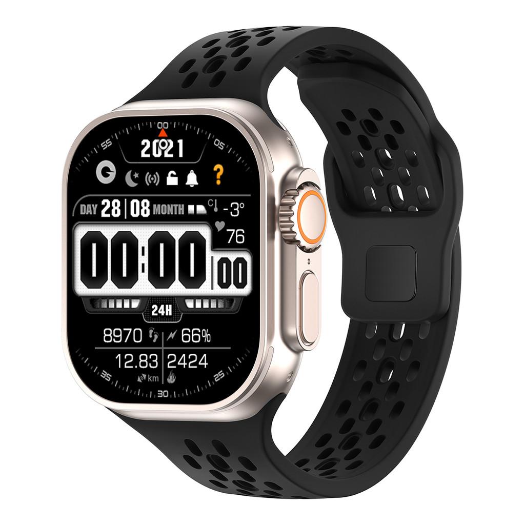 Силиконовый ремешок с теплоотводом для Apple Watch 46 мм 45 мм 41 мм 44 мм 49 мм 40 мм 42 мм Iwatch Серии 11 10 9 8 7 6 SE 3 Ultra 3