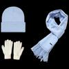 Knitted Hat, Scarf, and Gloves Warm Winter Set