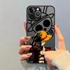 Чехол для телефона One Piece Зоро Луффи для iPhone XR XS X 14 15 Pro Max 6s 11 Pro Max 16 Pro 13 Pro 16e 7 8 SE SE 12 Mini Чехол из ТПУ