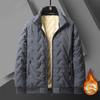 Windproof Lamb Wool Thickened Autumn and Winter Sports Business Leisur Warm Cotton Clothing Men's Zipper Jacket Top
