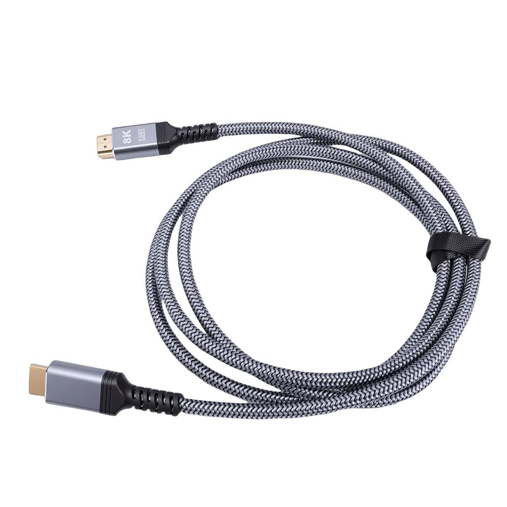 Кабель HDMI 2.1 8K Высокой Четкости, 48 Гбит/с, Сверхскоростной, Вплетенный Кабель, Совместим с Switch, 4K 60 Гц