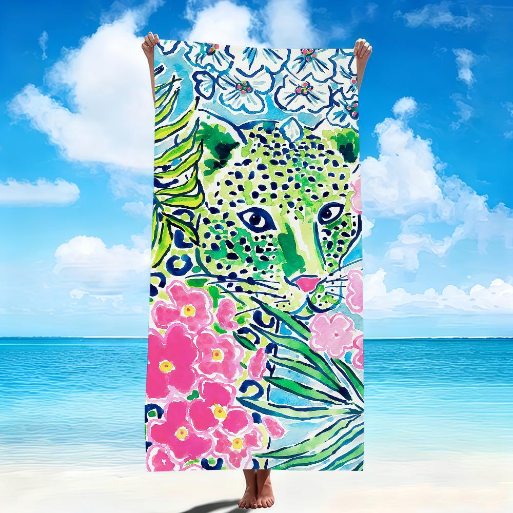 vintage ethnic Animal plant flower Graffiti Art Fashion Soft Beach Towels Quick Dry Pool Towel Gym bathing Spa Camp sport Gift