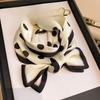 Spring & Autumn Retro Polka Dot Silk-Style Scarf: Women's Long Fashion Accessory for Hair, Shirt, or Bag