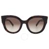 Philipp Plein Brown Gradient Cat Eye женские солнцезащитные очки Spp026s 0722 53