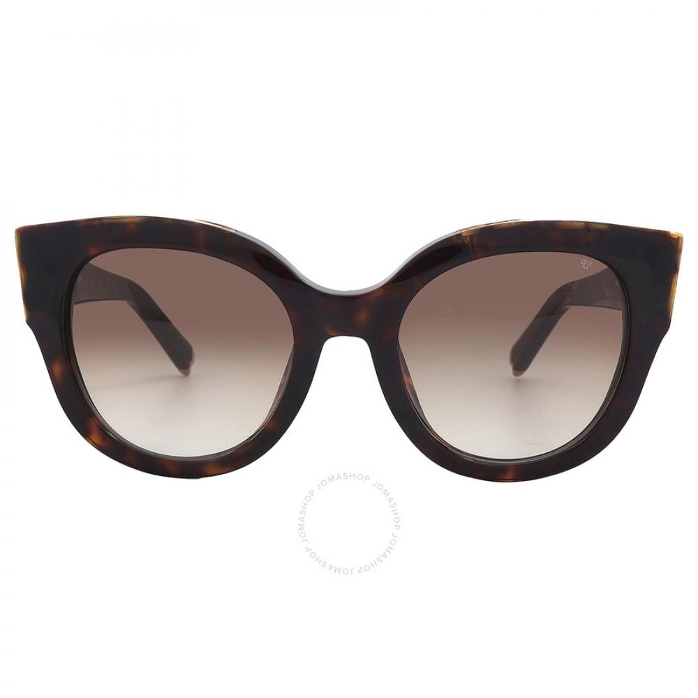 Philipp Plein Brown Gradient Cat Eye женские солнцезащитные очки Spp026s 0722 53