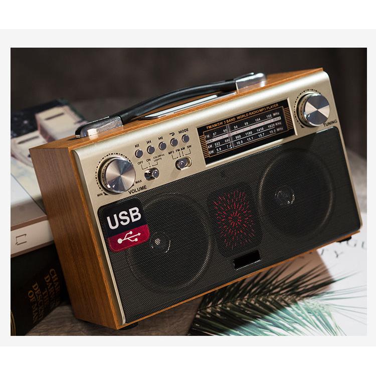 HiFi стерео портативный деревянный винтажный беспроводной Bluetooth динамик домашний уличный радио FM сабвуфер TF карта USB музыкальный плеер