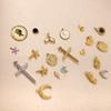 CARLIDANA Модные позолоченные из нержавеющей стали подвески-кресты с ракушками для изготовления ювелирных изделий, подвески на ожерелье, DIY аксессуары