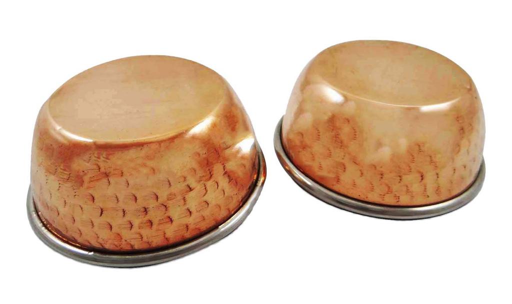 Набор из 2 сервировочных медных мисок Katoris Indian Food Utensils Посуда