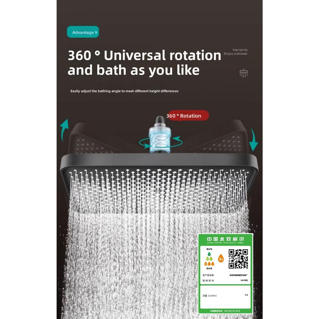 13 Inch Large Water Output Top Spray Flower Shower ,Shower  Flower Drying Showerhead Hotel