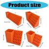 Impact Resistant Screwdriver Bit Holder Case Organizer 20/25/50/100 Holes Tool Storage for Home Garage