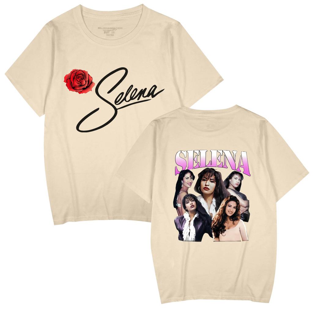 Singer Selena Quintanilla TShirt Women Short Sleeve Cotton Tshirts Casual Summer ONeck Cool Tees Shirt