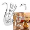 Tableware   Zinc Alloy Fruit Dessert Tasting Forks Spoon with   Base for Home Kitchen
