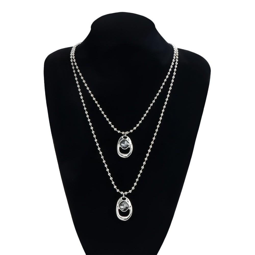 Exaggerated Rhinestone Necklace Irregular Women's Fashion Jewelry Luxury Necklace Bracelet Gift