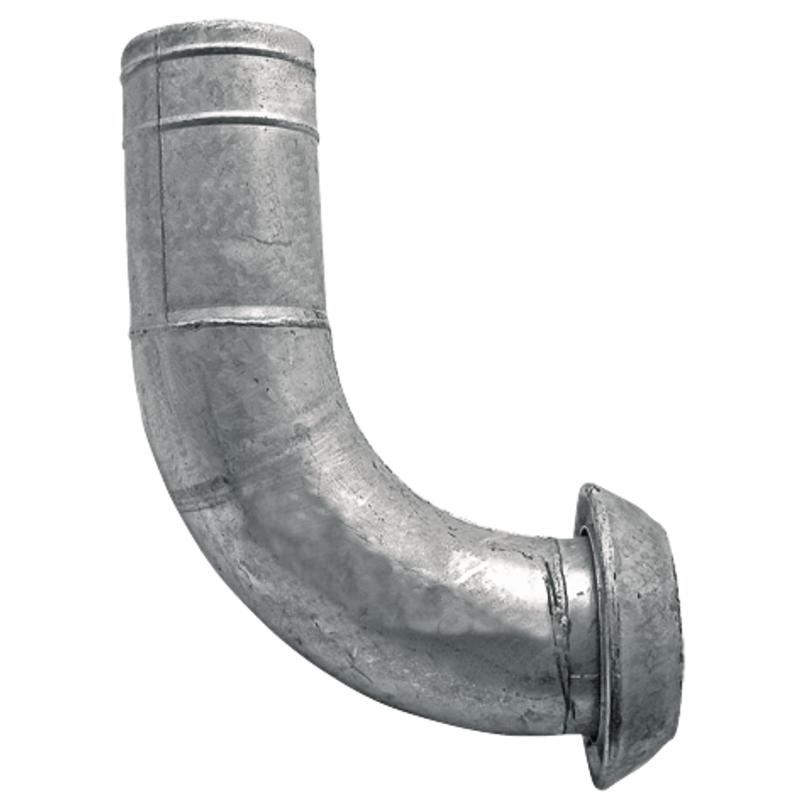 Barrel elbow 90° fi DN 159 / 6" Perrot system galvanized steel 0200536