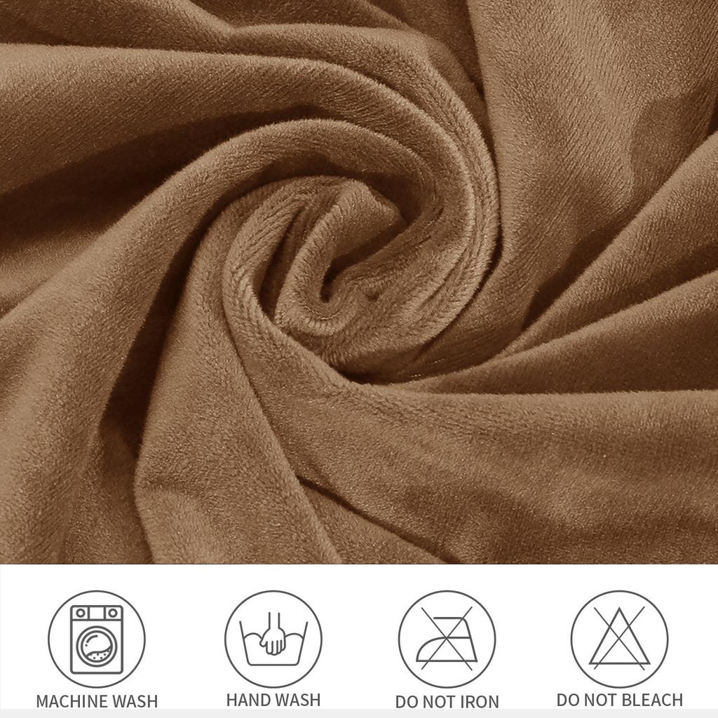 Seat Recliner Slipcovers Velvet Plush Recliner Cover Elastic Double Sofa Cover Soft Sectional Couch Cover Corner Slipcover