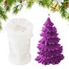 1pcs Christmas Tree Silicone Candle Moulds for DIY Candle Making and Festive Craft Decorations