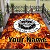 Custom Text Printed Rug Brentford Football Non Slip Floor Carpet For Home Room Decor