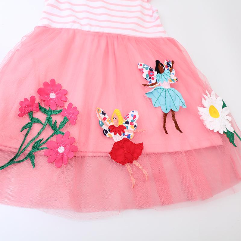 European and American Sleeveless Knitted Summer Princess Skirt for Girls