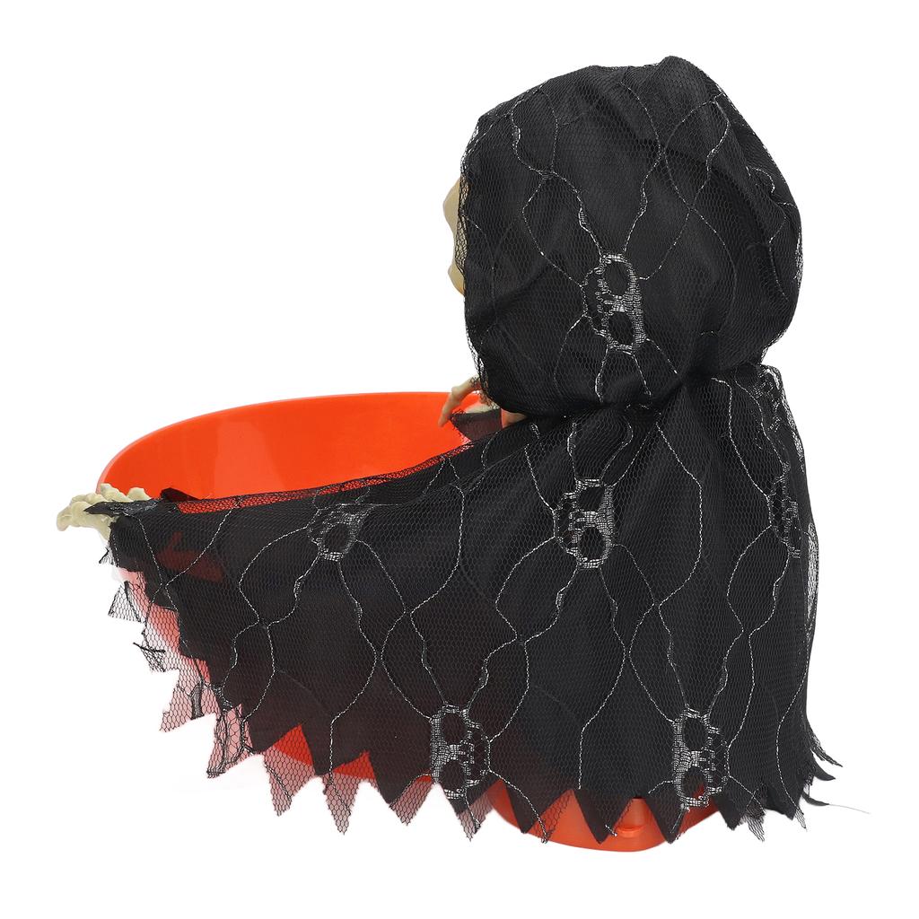 Электрическая тарелка Скелет Призрак Светящийся призрак по имени Череп Фруктовая тарелка Праздничные украшения