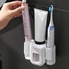 Держатель для электрической зубной щетки Держатель для зубной щетки для пары Ленивый человек Автоматический дозатор зубной пасты Настенный держатель для зубной пасты для ванной комнаты Неперфорированный держатель