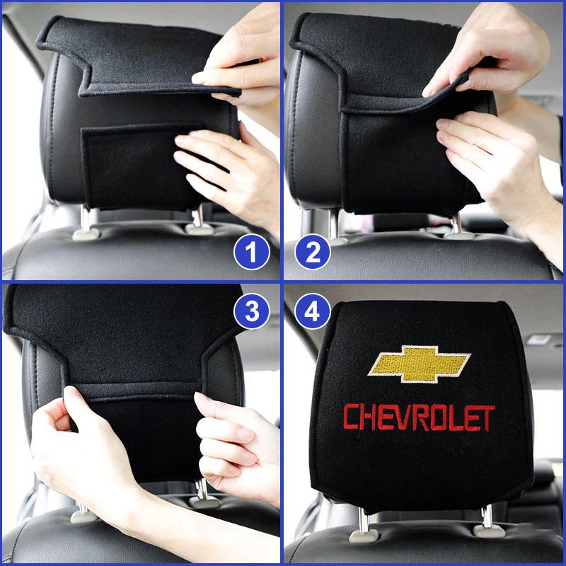 AABHJ1 1/2Pc Car Set Car Head Neck Rest Pillow Headrest Pillow Pad for Chevrolet Cruze Malibu Sail Trax AVEO Lova Spark Captiva Equinox