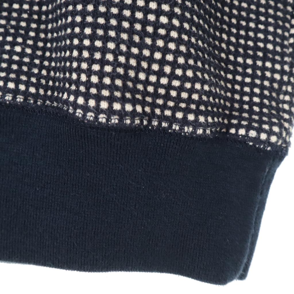 Maison Kitsune Сделано в Португалии Вафельный трикотаж с длинным рукавом XS Темно-синий Мужской Б/у