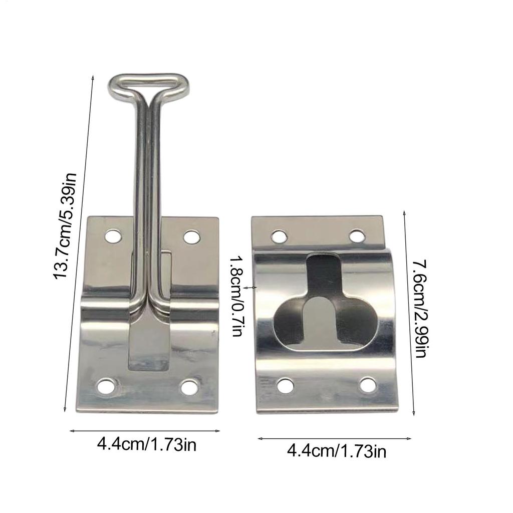 RV Entry Door Latch Heavy-Duty 4 Inch Windproof Travel Trailer Door Holder For Women Family Couples Friends Homeowners Travel