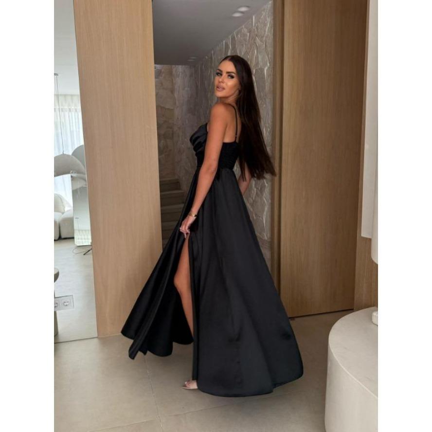 YYFS Женская мода лето весна сплошной цвет печати без рукавов подтяжки с высокой талией повседневные платья