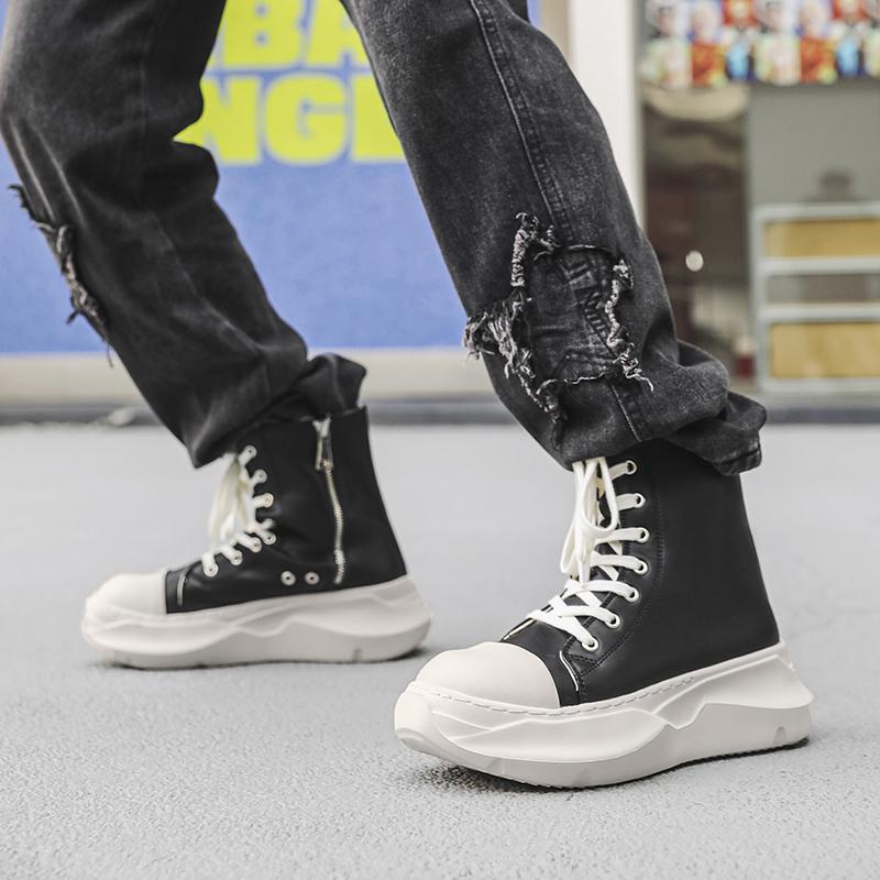 Уличная нескользящая и износостойкая рабочая обувь, модные и повседневные ботильоны на толстой подошве, высококачественные мужские замшевые ботинки для хайкинга