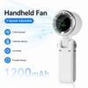 180 Degree Mini Handheld Fan 1200mAh Battery Hanging Neck Fan High Speed Turbo Fan  Outdoor