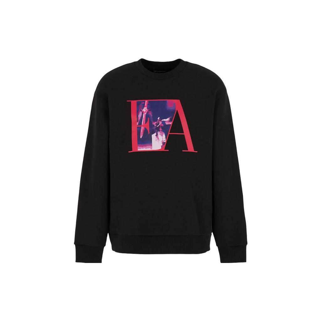 EMPORIO ARMANI Sweatshirts Men's Black Crew Neck Moderate Other 6R1M6X-1JT2Z-0999