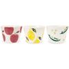 Kobo Sho Fresh Art Y Cup Medium Set of 3 Bean Hasami Ware Made In Japan J-kitchens ~ (Apple Lemon)