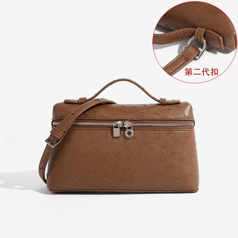 Мини Модная Сумка Ланчбокс из ПУ Кожи Женская Сумка Кроссбоди Маленькая Сумка 2025 Новая Сетевая Популярная Ручная Коробка Стиль для Леди