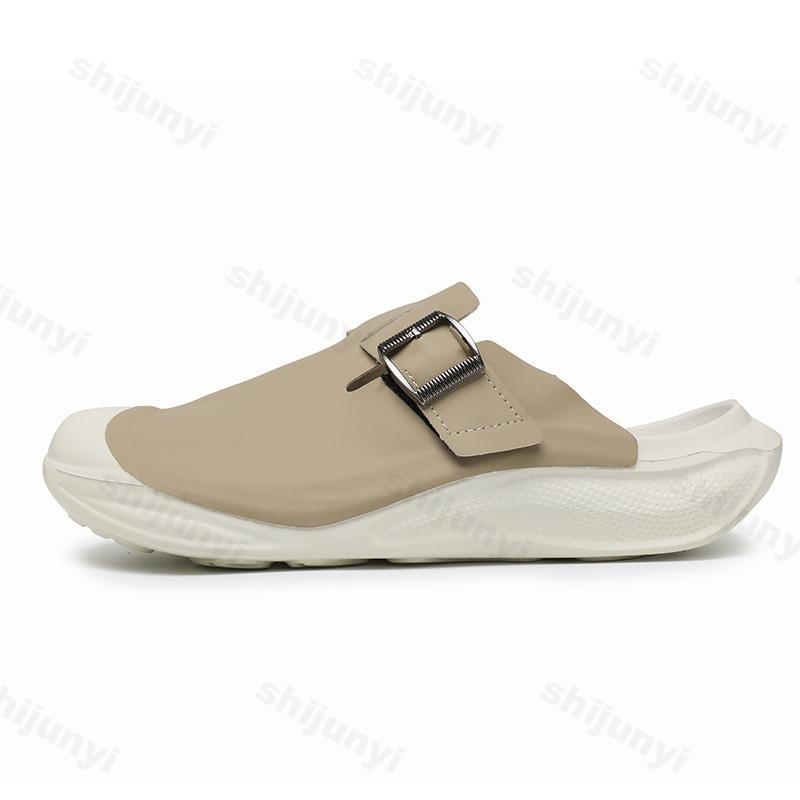 Мода Модный тренд Повседневные полушлепанцы для мужских 2025 Весна Новинка Толстая подошва Ретро Удобные Слипоны Драггеры Пляжные Массивные Сандалии