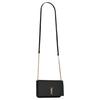 Saint Laurent Ysl Monogram Gold Logo Calfskin Smooth Leather Crossbody Phone Bag Women bags Black 635095-0U40J-1000