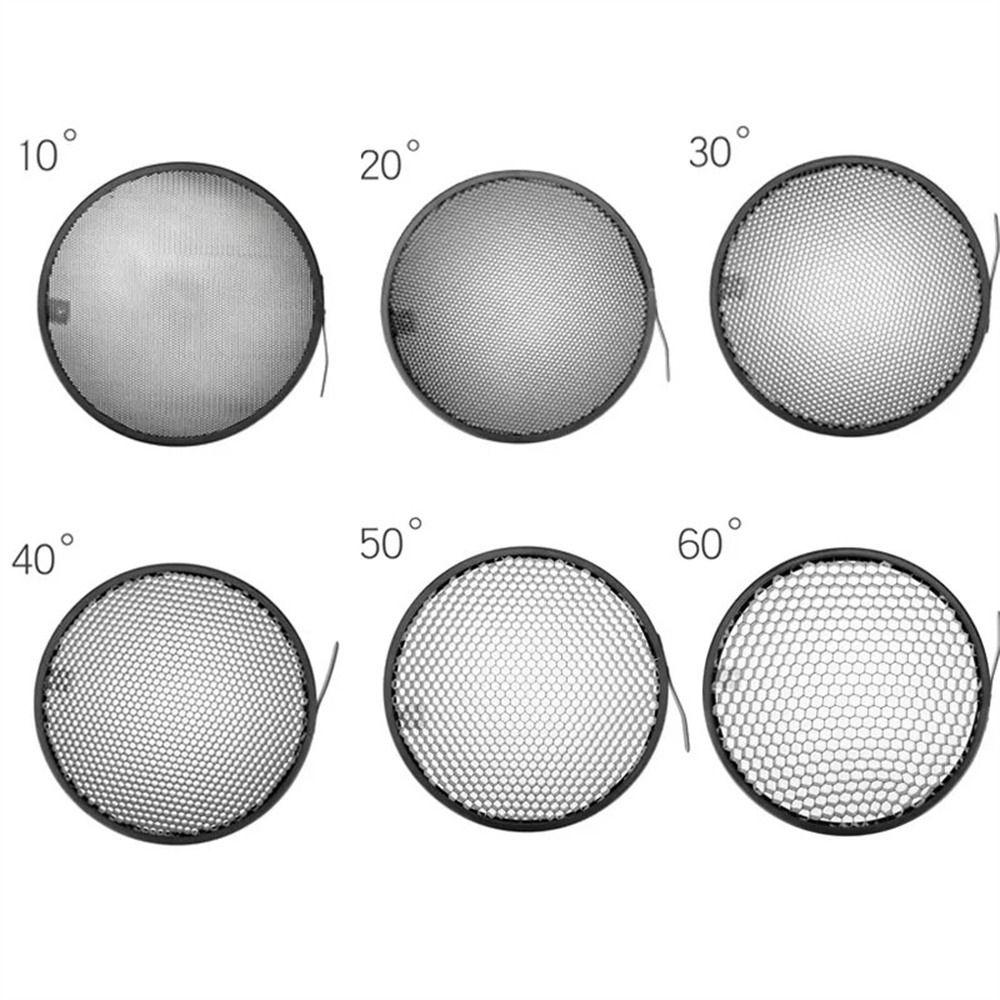10/20/30/40/50/60 градусов сотовая сетка рефлектор тарелка рефлектор сетка фонарик