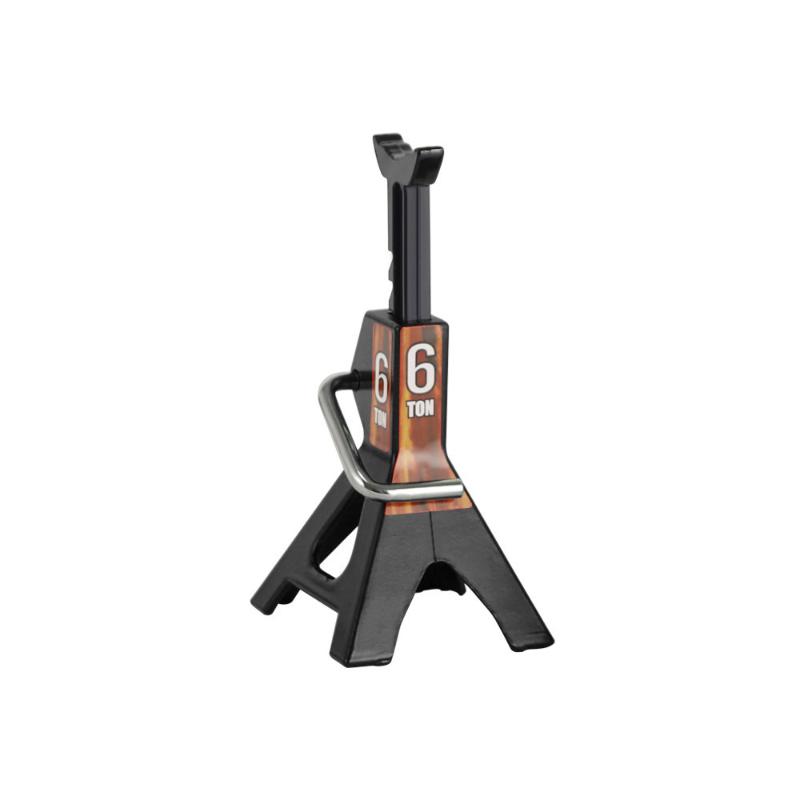 1/10 Scale RC Car Jack Stands – 6T & 3T Mini Metal Jack Stands for RC Crawler Truck Accessories