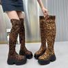 Модные сапоги для женщин, износостойкие, модные, зимние, новые, нескользящие, 2024, высококачественные, с молнией сзади, женские, выше колена, сапоги Botines Mujer