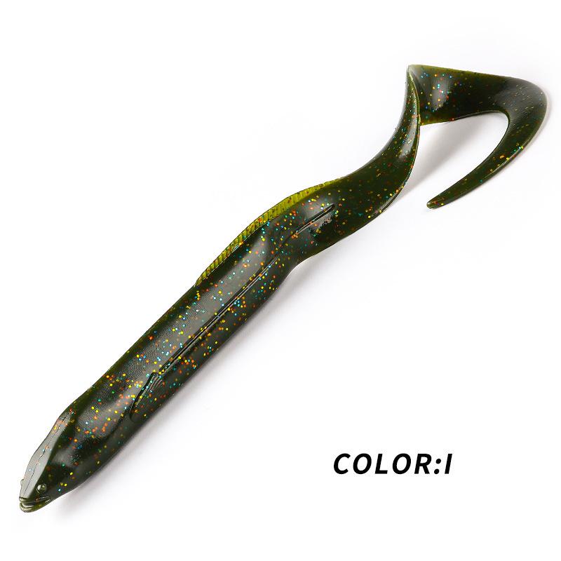 BEARKING Мягкая приманка Угорь с крючком с грузилом, 15см/20см для дальнего заброса морской рыбалки (L45L46)