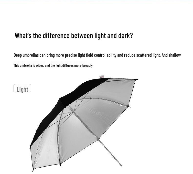 Godox UB Parabolic Reflector Umbrella: Large, Portable, Multifunctional Light for Studio and Outdoor Photography.