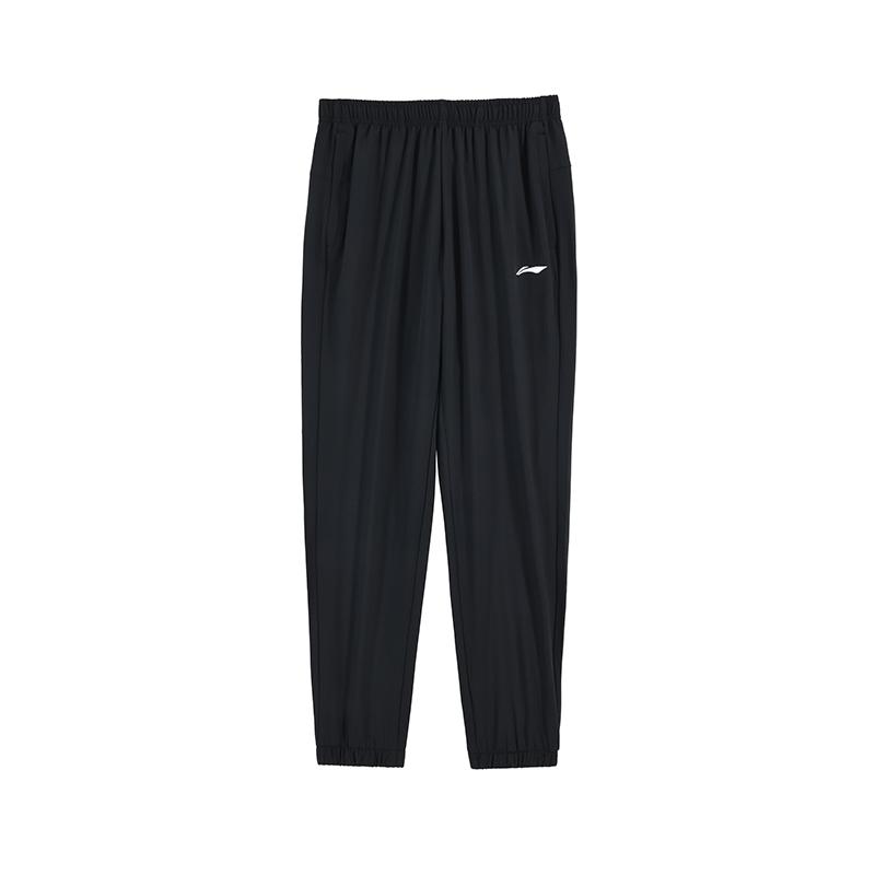 Li Ning Спортивная коллекция Жизнь Трикотажные спортивные штаны Мужские Черные AYKT551-1