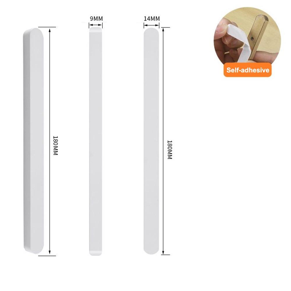 Self-adhesive Stick On Sliding Door Handles Aluminium Alloy 7 Inch Drawer Pulls Punch-free Multifunctional Cabinet Handles