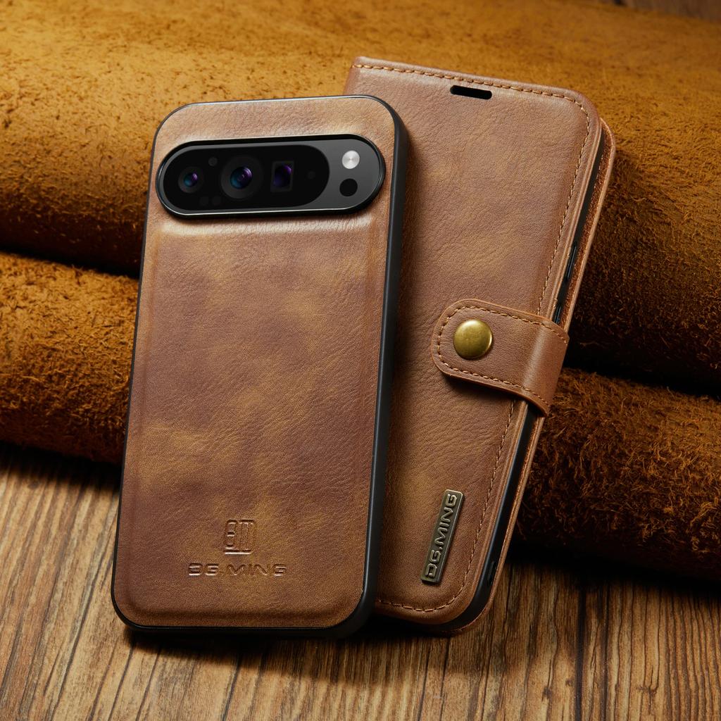 2 в 1 Съемный слот для карт Кошелек Кожаный чехол для телефона Для Google Pixel 9 Pro XL 8A 7 7A 6 6A Магнитная съемная сумка Чехол-книжка