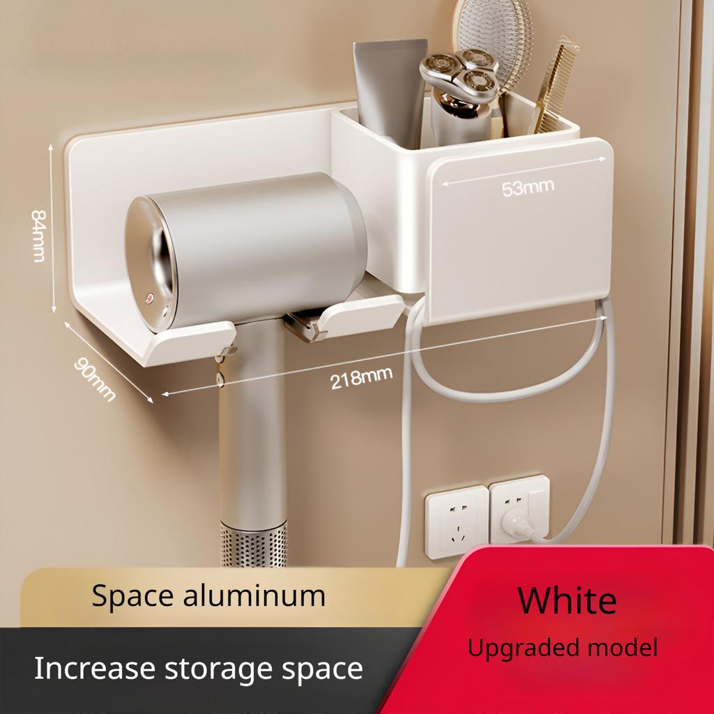 Полка для хранения фена для ванной комнаты, полка для хранения фена для ванной комнаты, настенный органайзер для полок