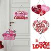 Настенный подвес Сердце любви Подвеска для двери Сделай сам Новая подвеска на День святого Валентина Вечеринка