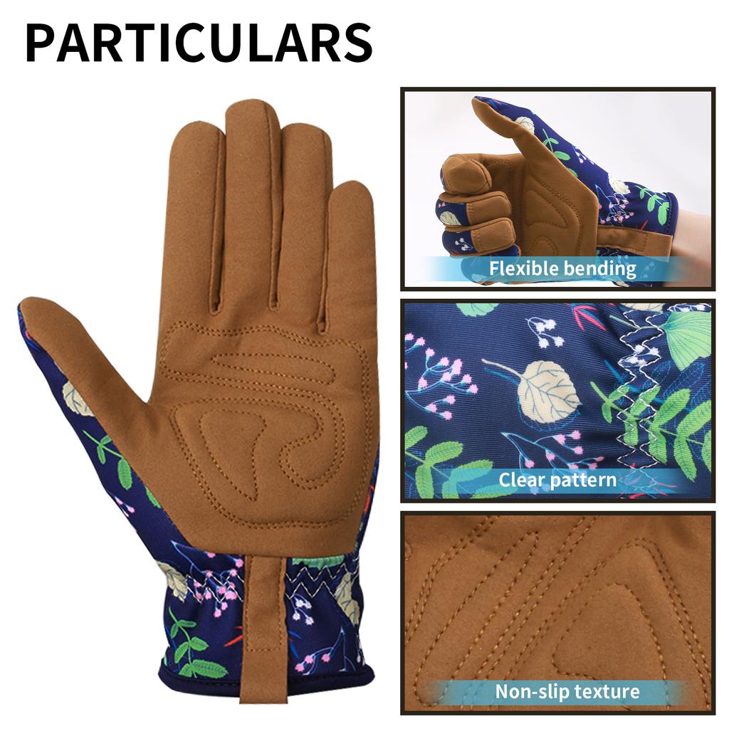 1 пара защитных перчаток для садоводства, прополки, работы, из микрофибры, с защитой от шипов, для рытья, посадки, обрезки, профессиональных безопасных