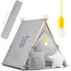 Nukido Children's House Tent with Lamp - Gray